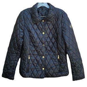 HP✨ Michael Kors Black Quilted Button Up Jacket